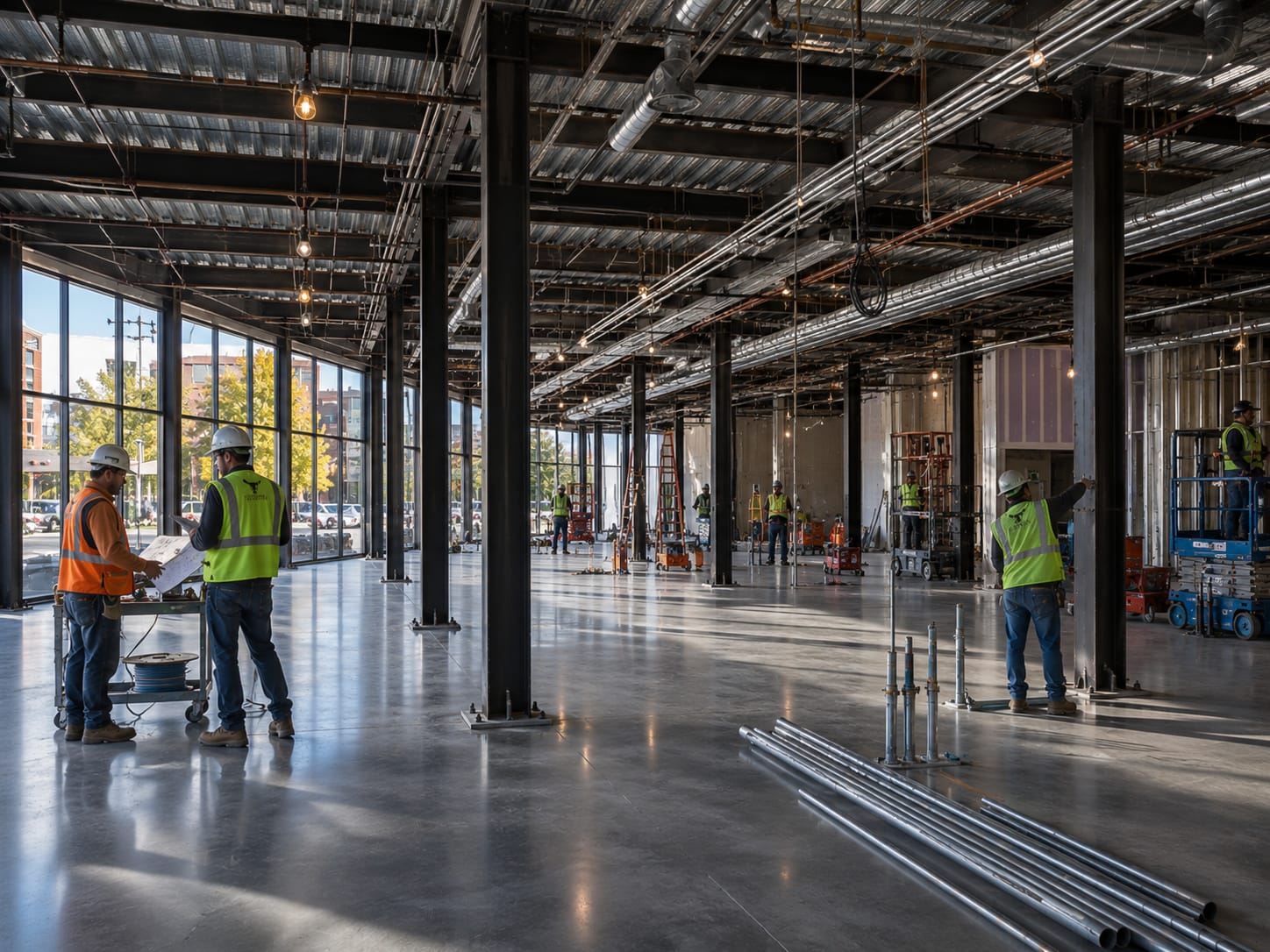 Commercial construction and retail build-out project
